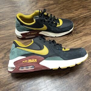 Nike Air Max Excee Shoes Mens Sz 12 Black Vintage Green Dark Team Red HQ3610-010
